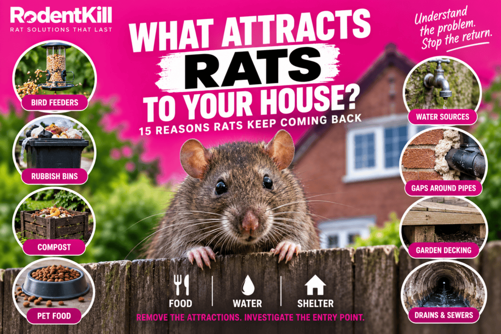 What attracts rats to your house in the UK