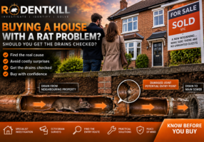 Homebuyer investigating a rat problem and underground drains at a UK house