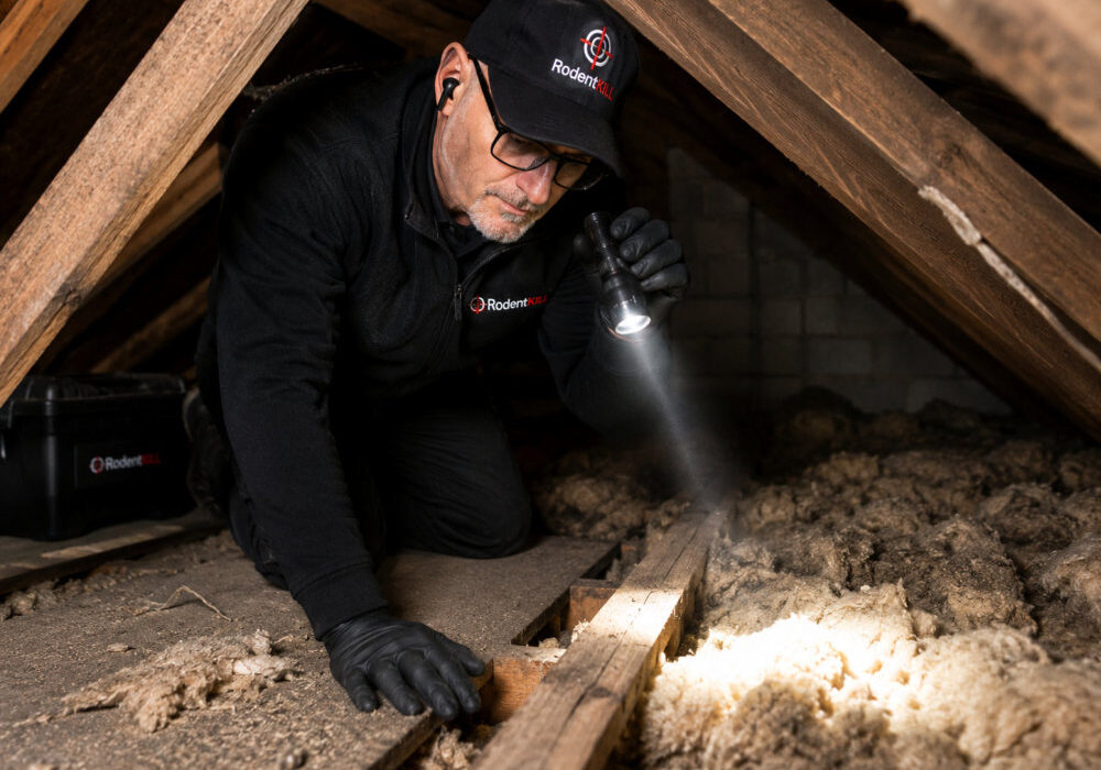Inspecting loft for mice