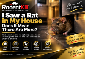 Rat spotted inside a UK house near a hidden entry point